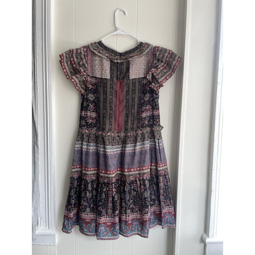 Sea New York Brooke Border Flutter Sleeve Dress Size M Boho Hippie - Picture 8 of 9